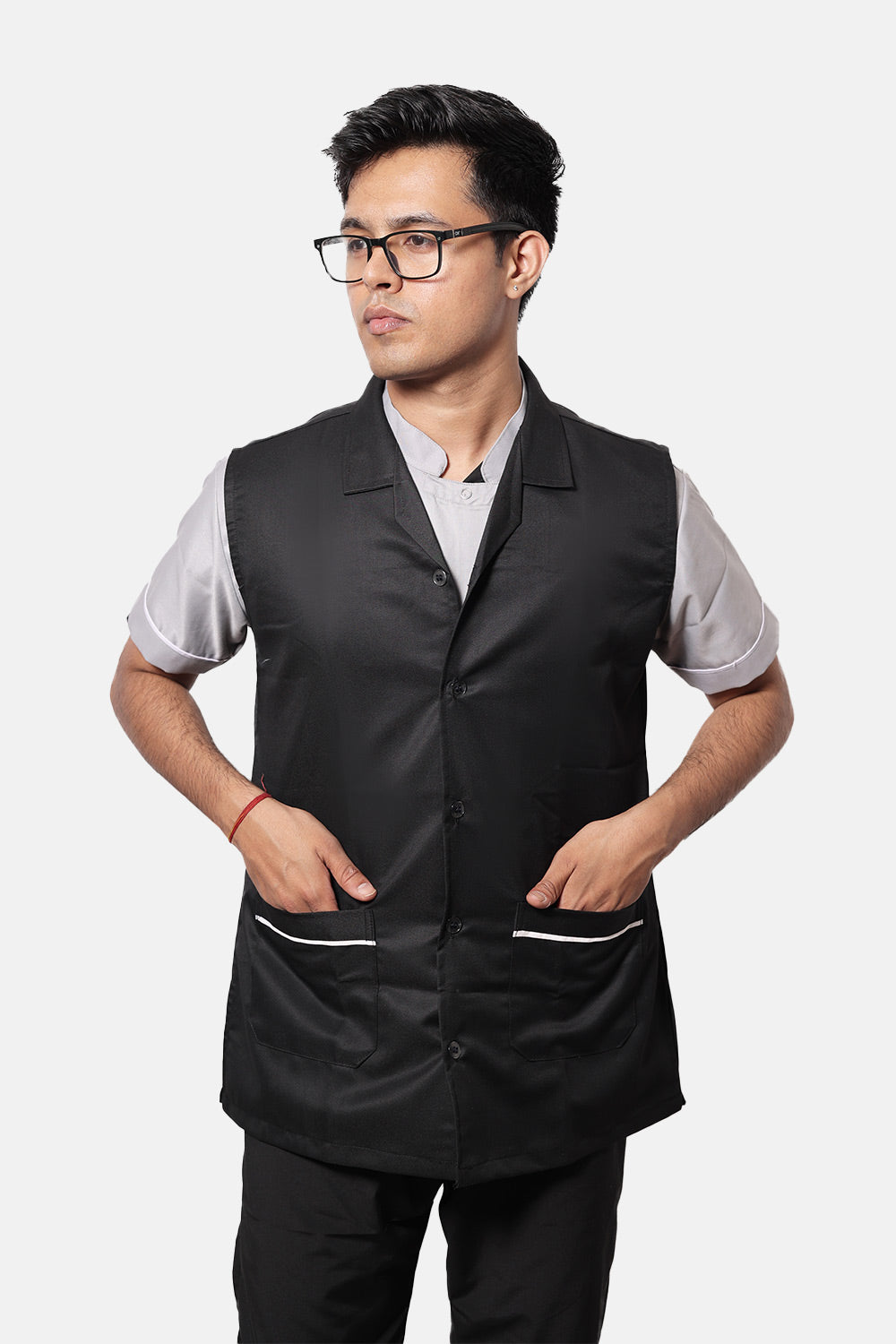 Assistant Jacket in Black (Unisex) - Modern Fit