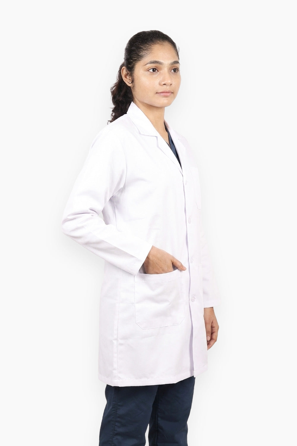 Doctor's Long Apron - Full Sleeve, Women | Modern Fit