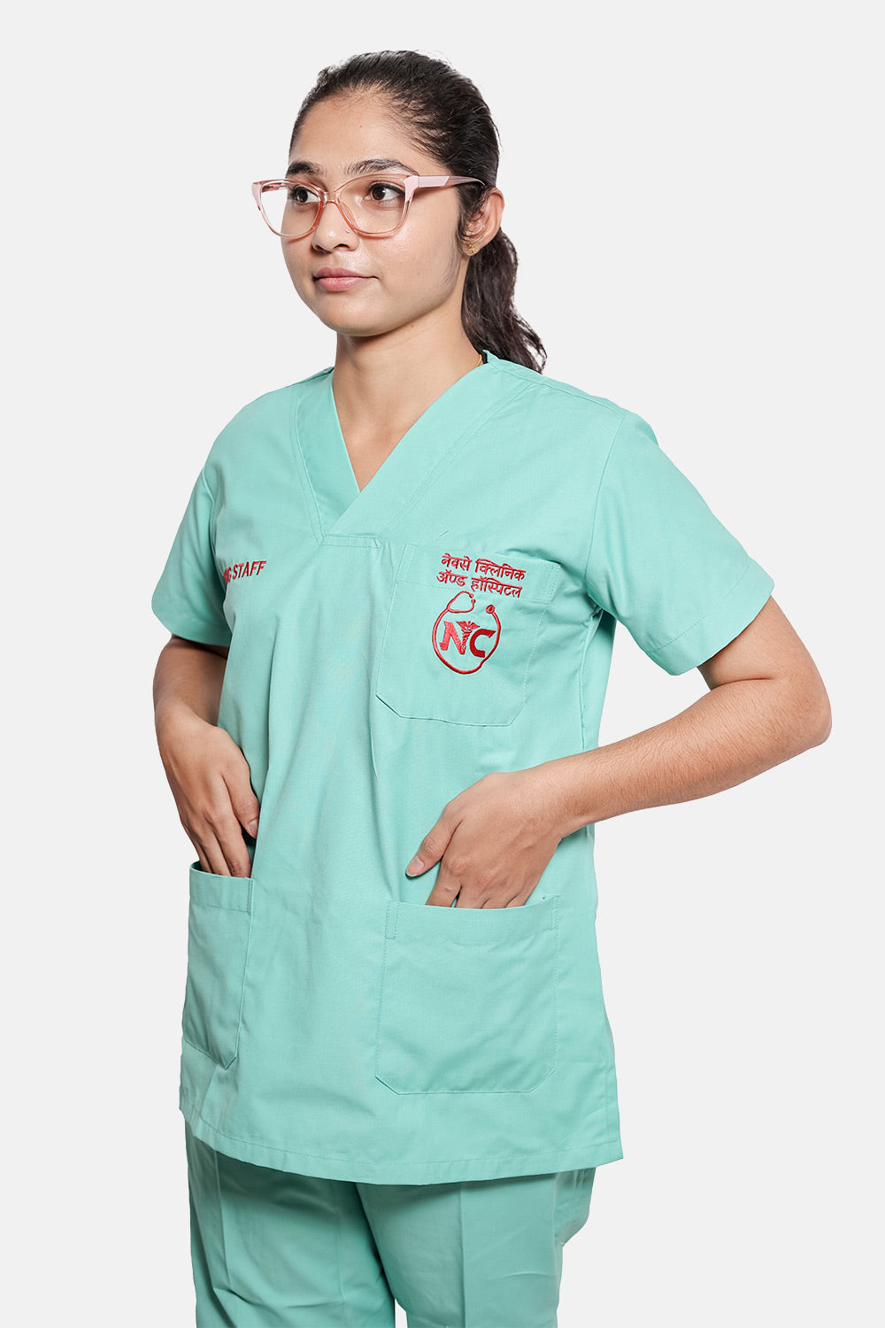 Sea Green Staff Uniform Set - Women