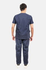 Classic (Navy) Men's V-Neck Scrub Set