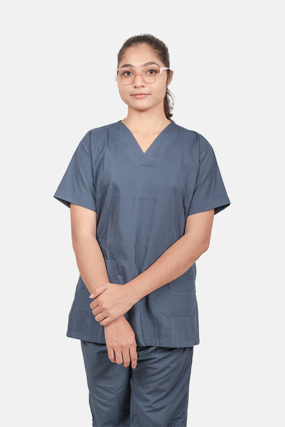 Classic (Teal) Women's V-Neck Scrub Set
