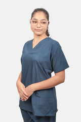 Classic (Teal) Women's V-Neck Scrub Set