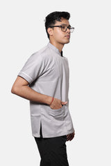 Doctor's Superior Grey Side Button Apron (Unisex)