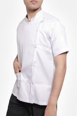 Doctor's Superior White Side Button Apron (Unisex)