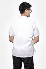 Doctor's Superior White Side Button Apron (Unisex)