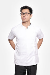 Doctor's Superior White Side Button Apron (Unisex)