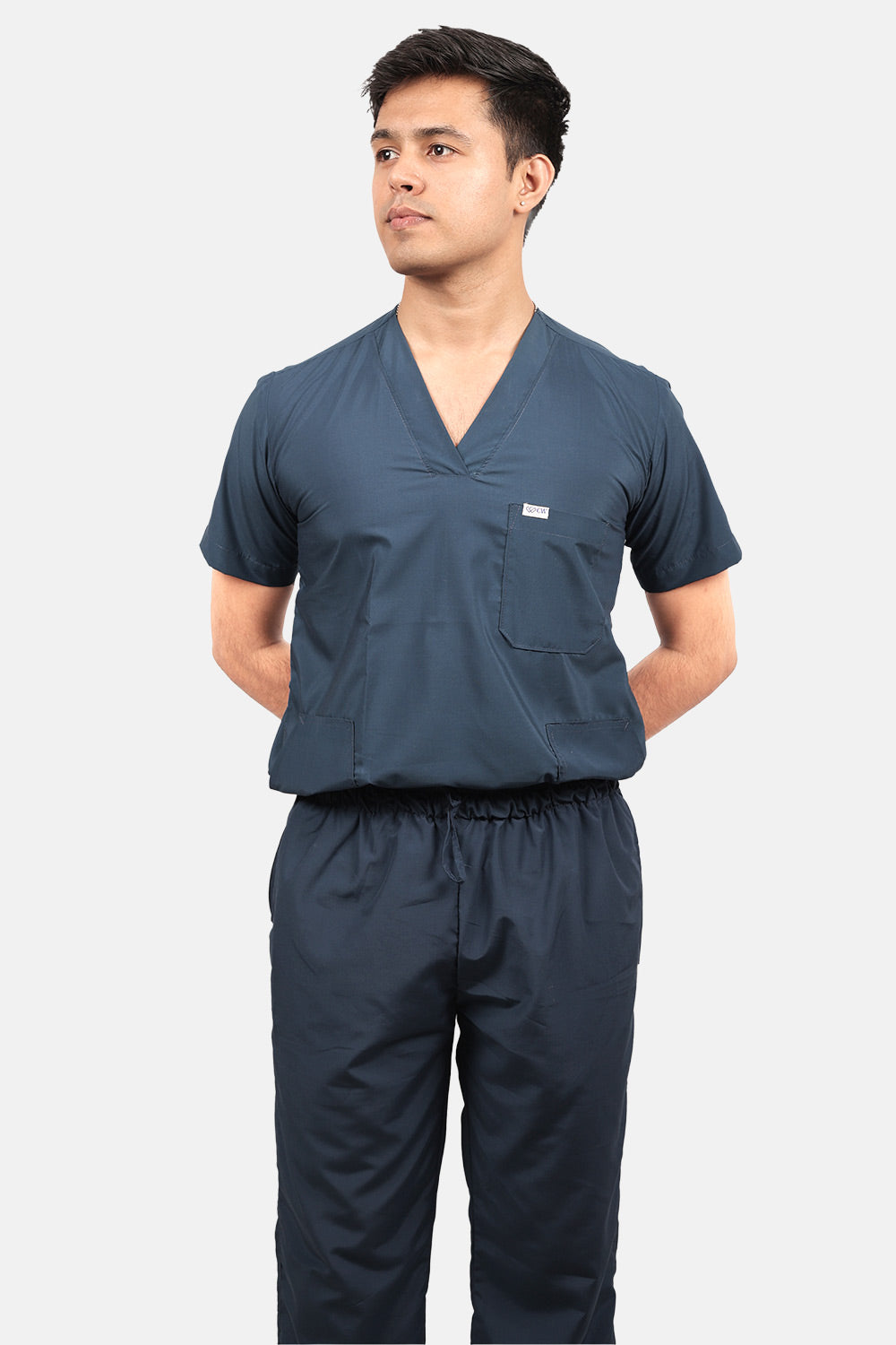 Classic (Teal) Men's V-Neck Scrub Set