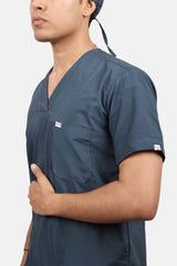 Classic (Teal) Men's V-Neck Scrub Set