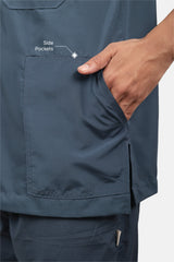 Classic (Teal) Men's V-Neck Scrub Set